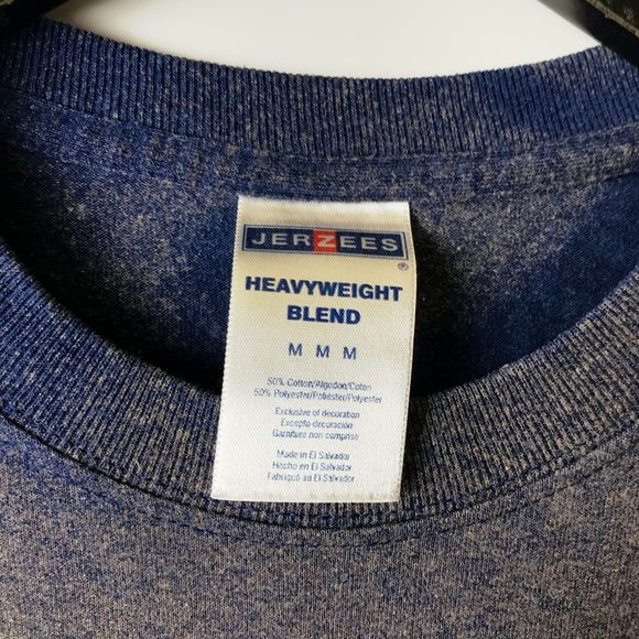 Bleached Split Happens T Shirt Gray Blue Medium M Bowling Pins Graphic Tee Solid - Picture 11 of 12